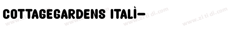 CottageGardens Itali字体转换